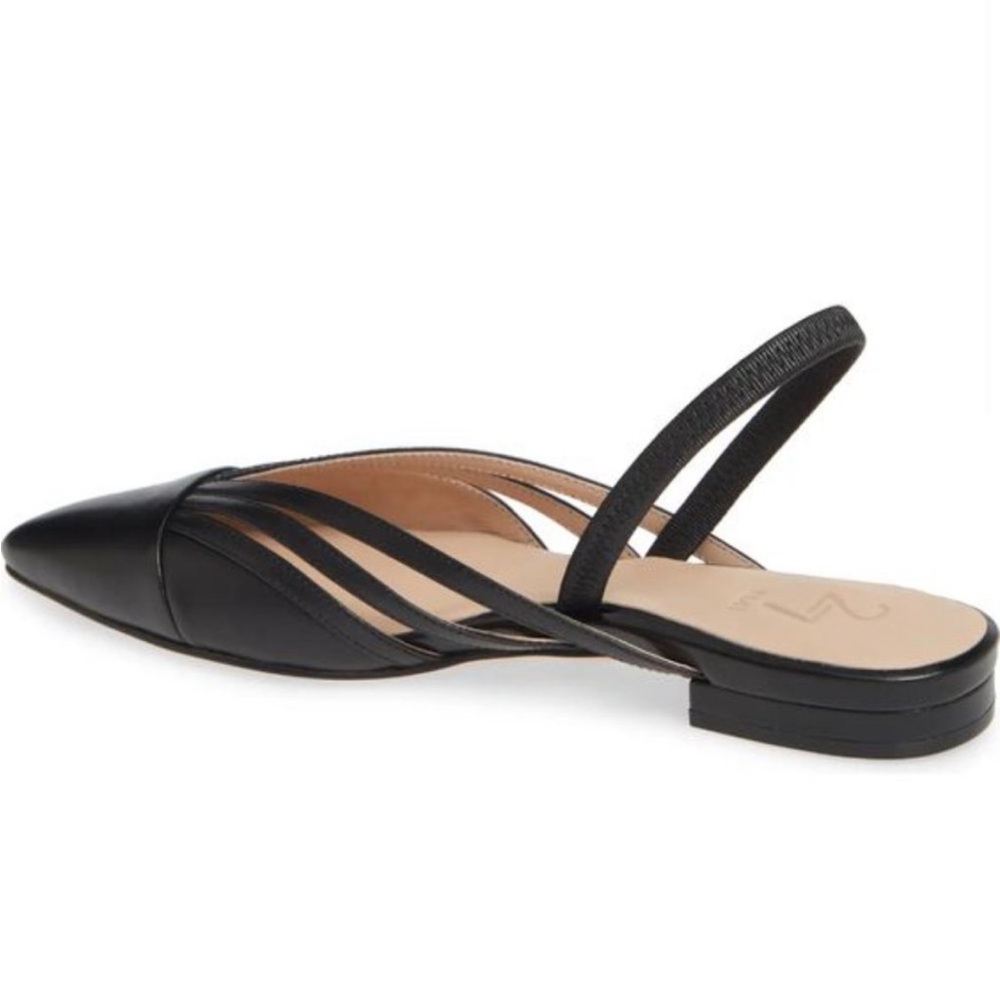 27 EDIT Black Leather Flats - Picture 4 of 9